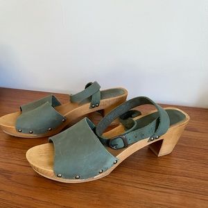 Sanita Danish Open Toed Strappy Ankle Heel